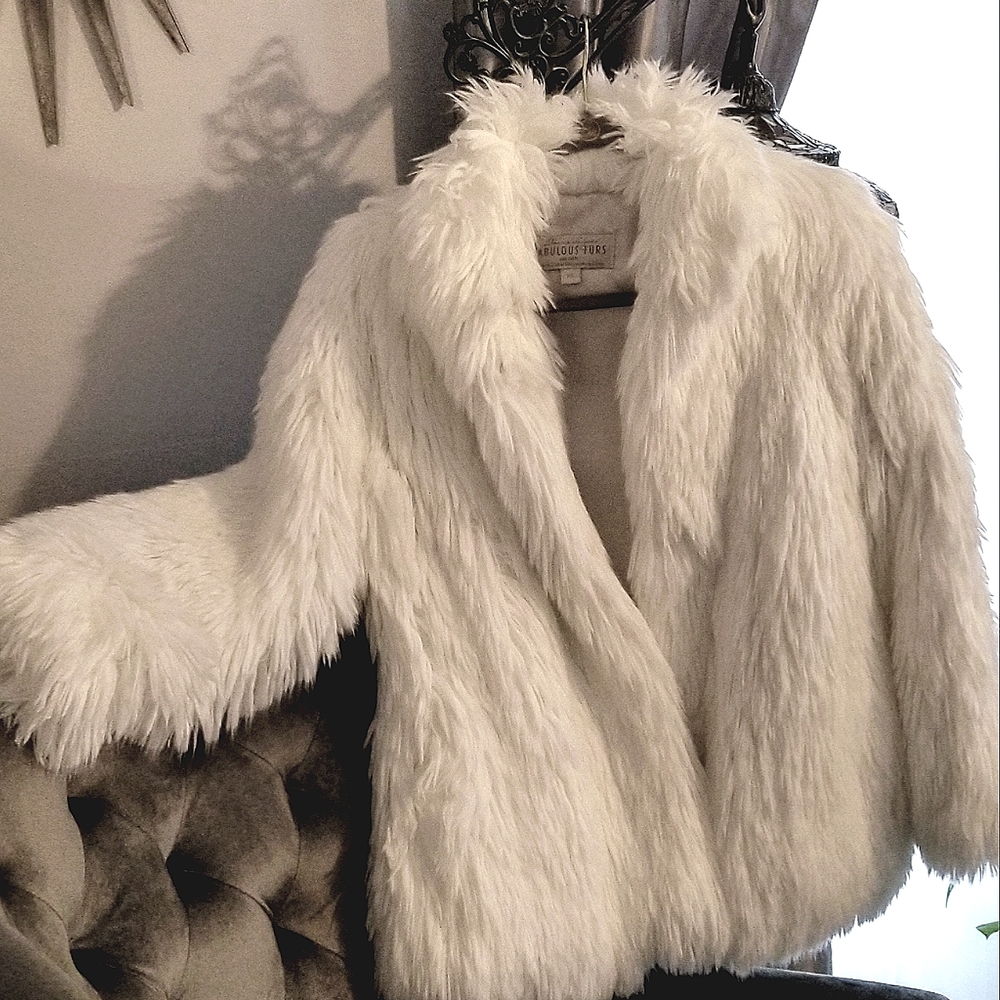 NWOT Fabulous Fur Faux Fur Coat